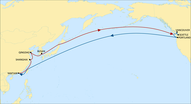 MSC升級美西北航線，青島直達西雅圖只需11天！